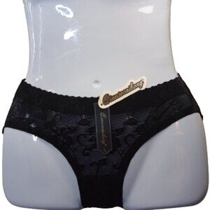 NWT Black Lightly Padded Buttlift Panties Size L from Qiansecaihong